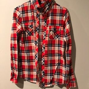RnB red white and blue flannel